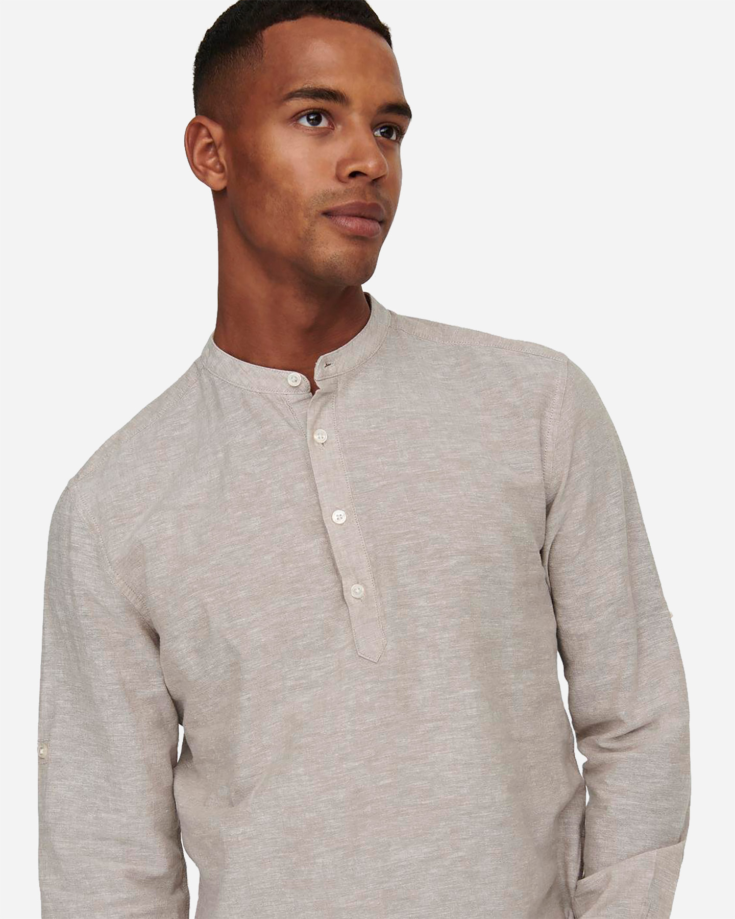 Camicia ONLY & SONS CAIDEN M - Beige - 3 | Cisalfa Sport